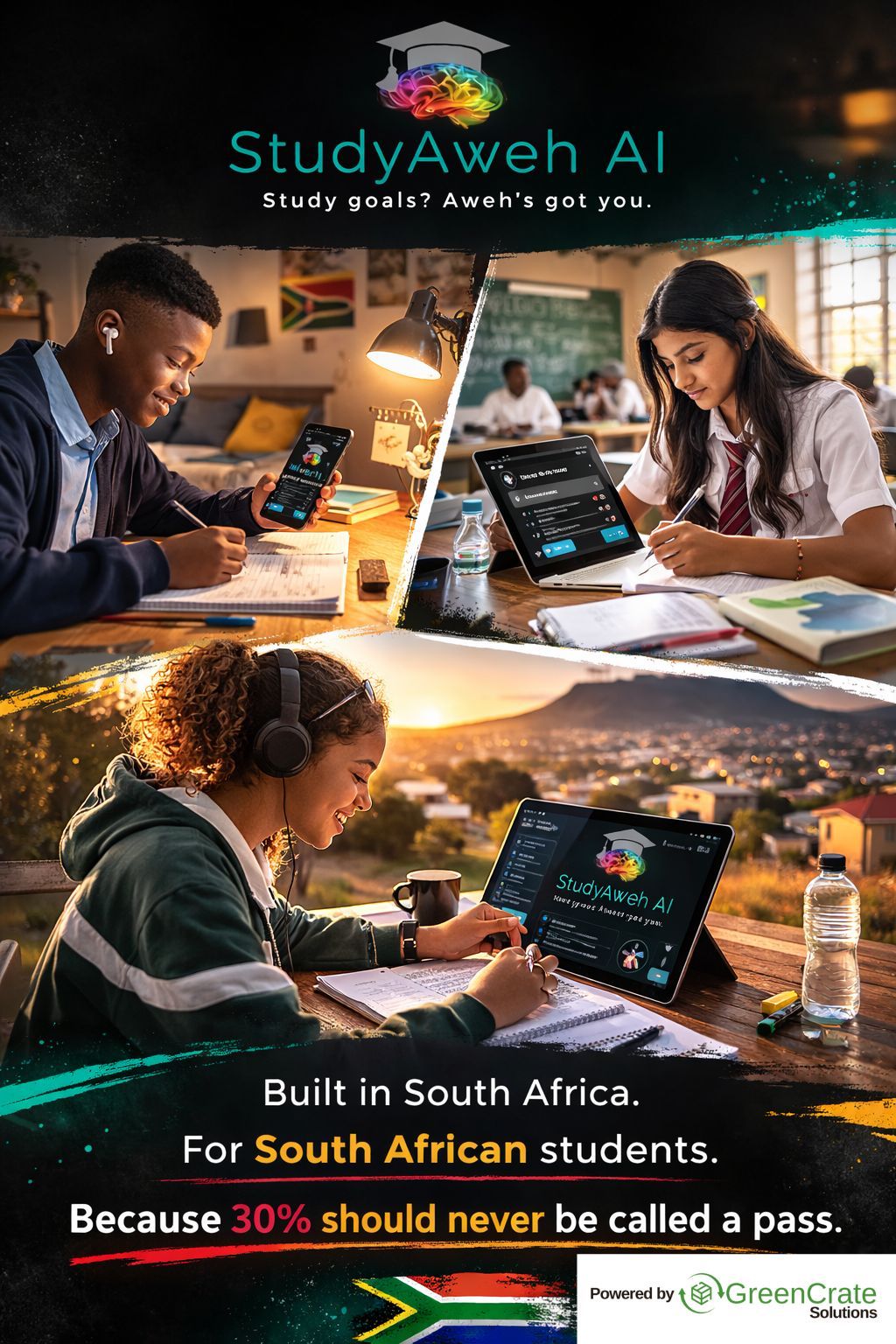 StudyAweh AI - Launch Poster